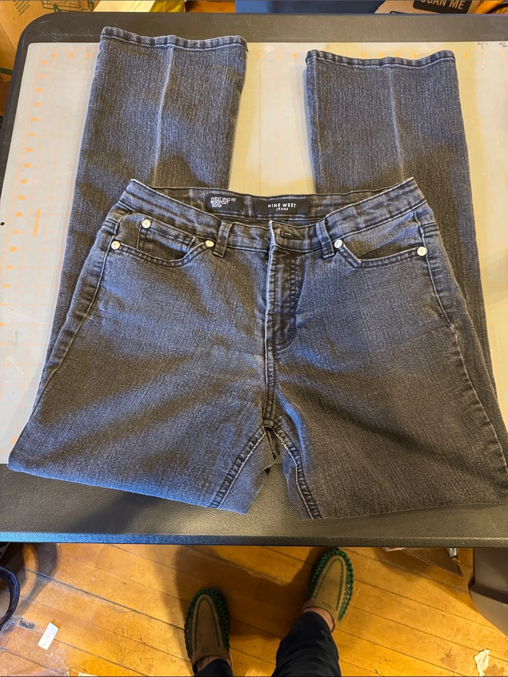 Nine West Women's Charcoal Bootcut West End Fit Jeans